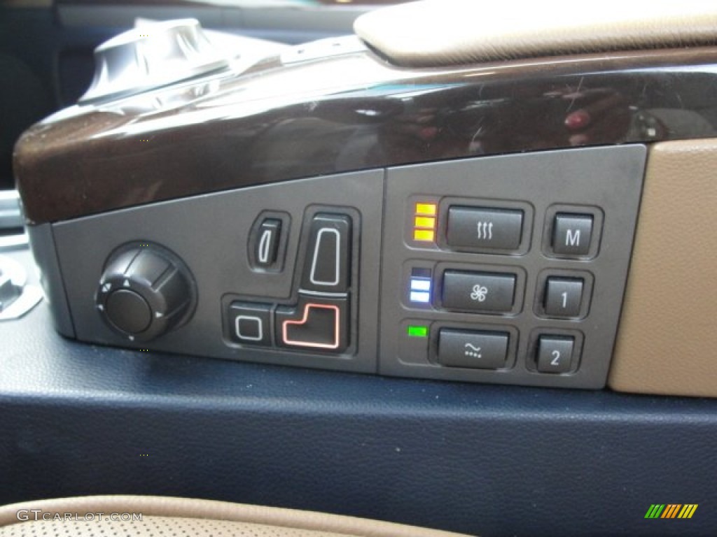 2003 7 Series 745i Sedan - Orient Blue Metallic / Dark Beige/Beige III photo #17