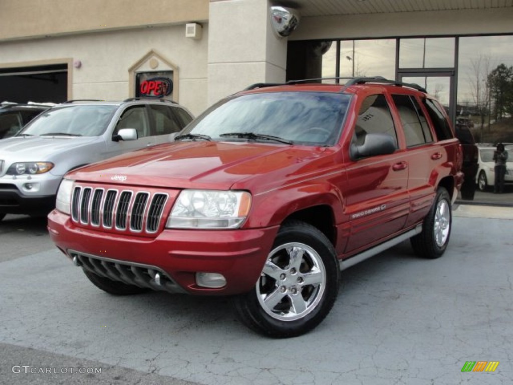 2003 Grand Cherokee Overland 4x4 - Inferno Red Tinted Pearlcoat / Dark Slate Gray/Light Slate Gray photo #2