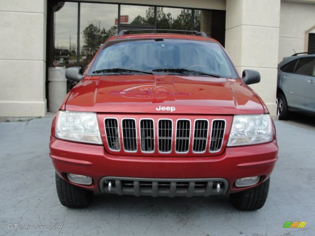 2003 Grand Cherokee Overland 4x4 - Inferno Red Tinted Pearlcoat / Dark Slate Gray/Light Slate Gray photo #6