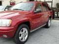 2003 Inferno Red Tinted Pearlcoat Jeep Grand Cherokee Overland 4x4  photo #8