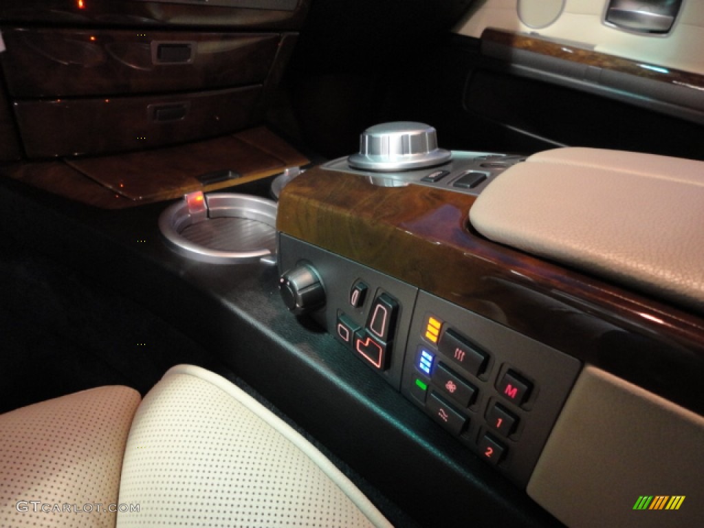 2008 7 Series 750Li Sedan - Monaco Blue Metallic / Cream Beige photo #15