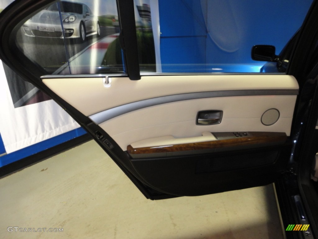 2008 7 Series 750Li Sedan - Monaco Blue Metallic / Cream Beige photo #24