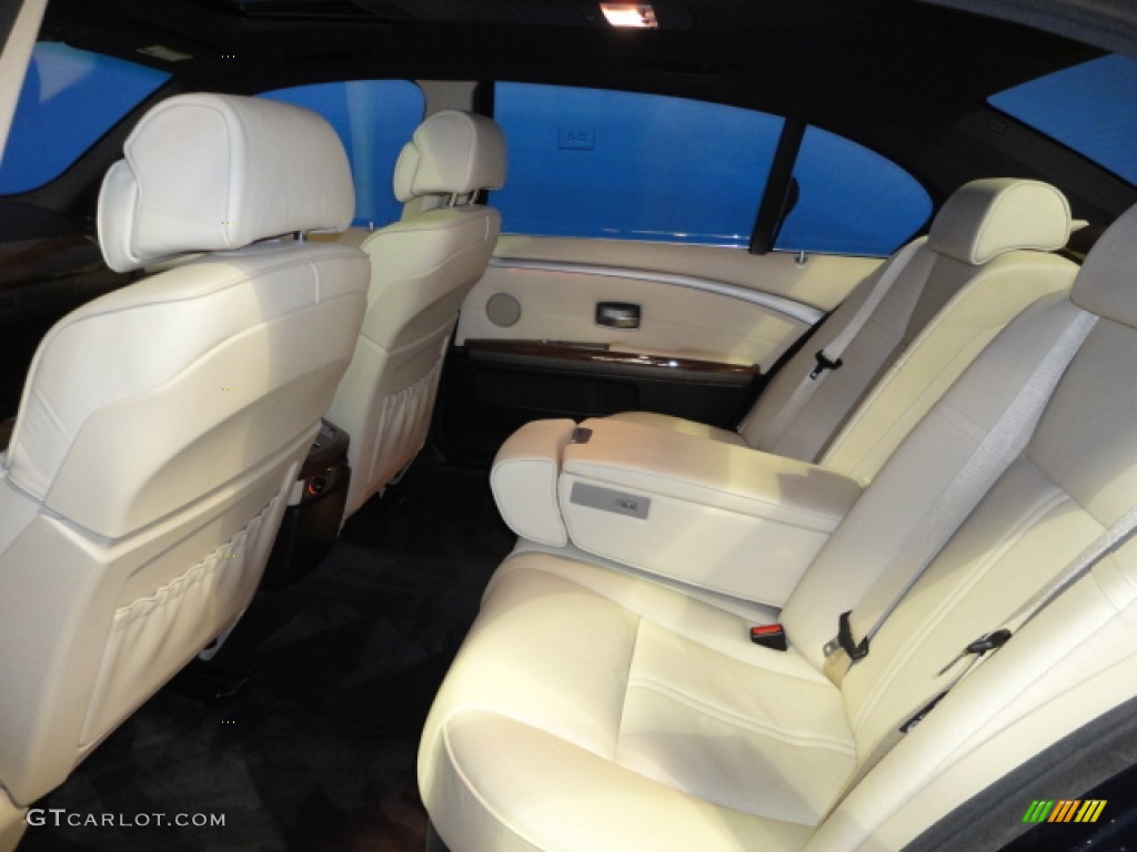 2008 7 Series 750Li Sedan - Monaco Blue Metallic / Cream Beige photo #26