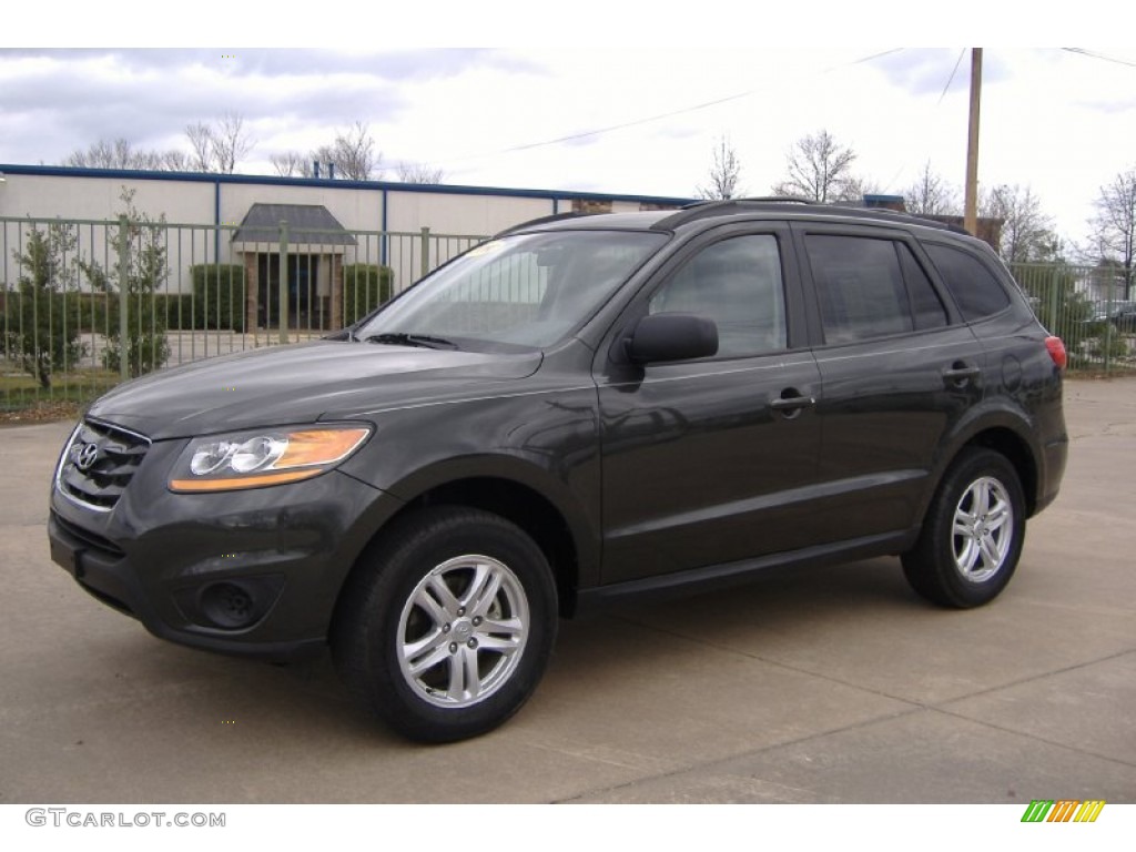 2010 Santa Fe GLS - Black Forest Green Metallic / Gray photo #1