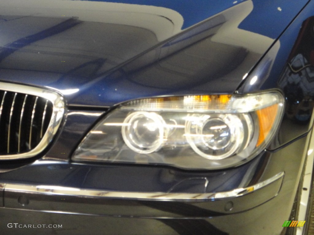 2008 7 Series 750Li Sedan - Monaco Blue Metallic / Cream Beige photo #37