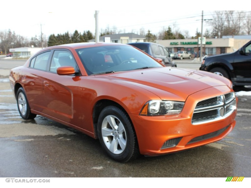 Toxic Orange Pearl 2011 Dodge Charger SE Exterior Photo #60417425