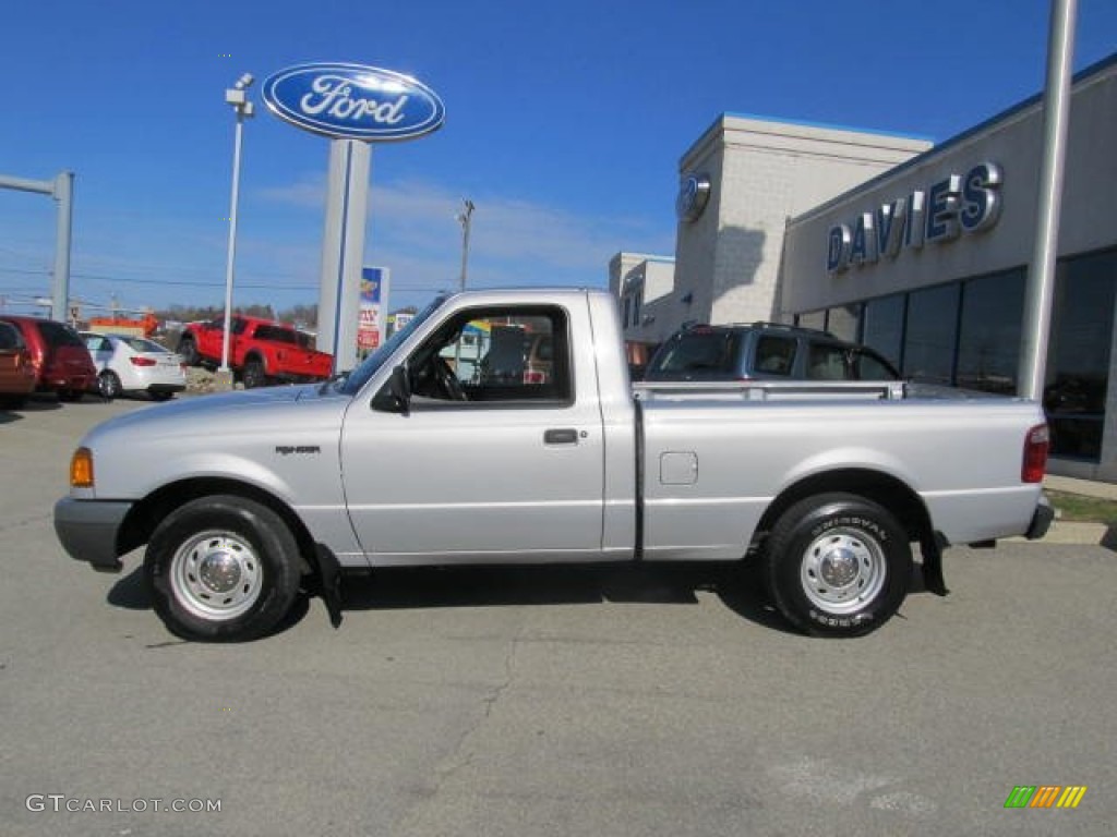 2003 Ranger XL Regular Cab - Silver Frost Metallic / Dark Graphite photo #2