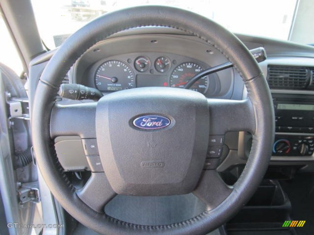 2008 Ford Ranger XLT SuperCab 4x4 Medium Dark Flint Steering Wheel Photo #60417746