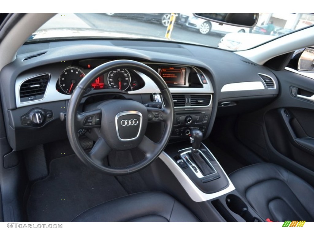 2009 Audi A4 2.0T Premium quattro Sedan Black Dashboard Photo #60418928