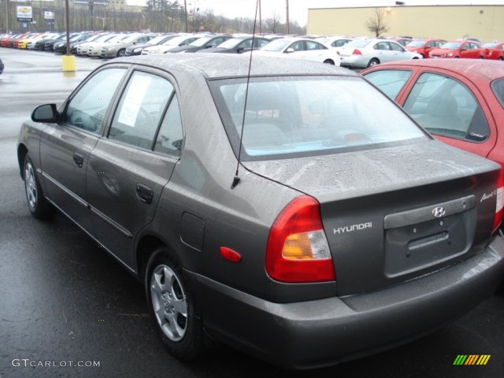 2000 Accent GL Sedan - Charcoal gray / Gray photo #6