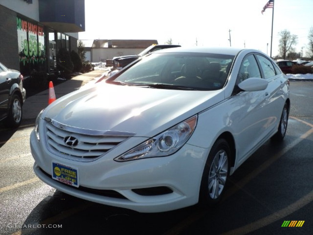 2011 Sonata GLS - Pearl White / Camel photo #1