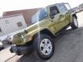 2007 Rescue Green Metallic Jeep Wrangler Unlimited Sahara 4x4  photo #2