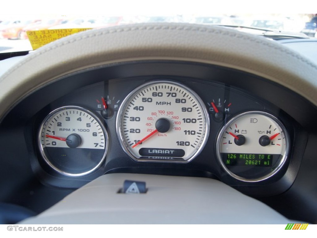2007 Ford F150 Lariat SuperCrew 4x4 Gauges Photo #60425210