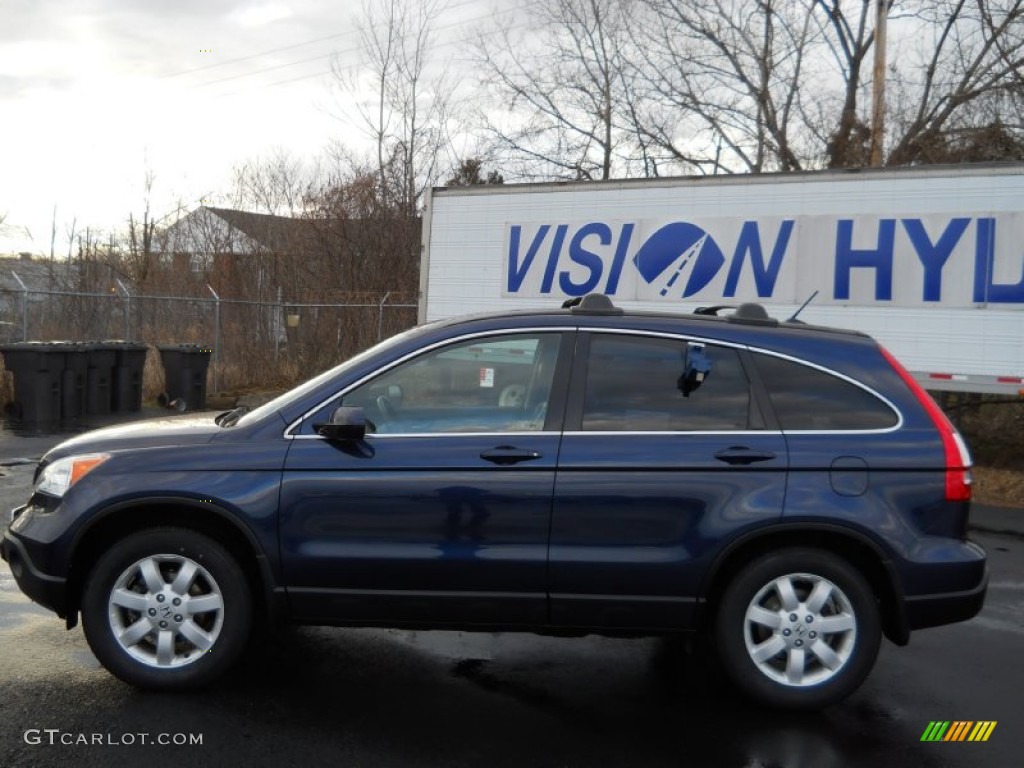 2007 CR-V EX-L 4WD - Royal Blue Pearl / Black photo #14