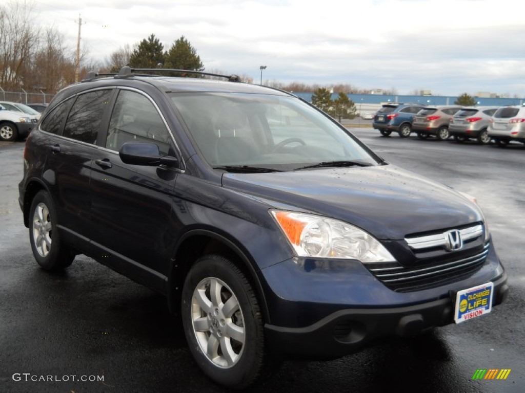 2007 CR-V EX-L 4WD - Royal Blue Pearl / Black photo #19