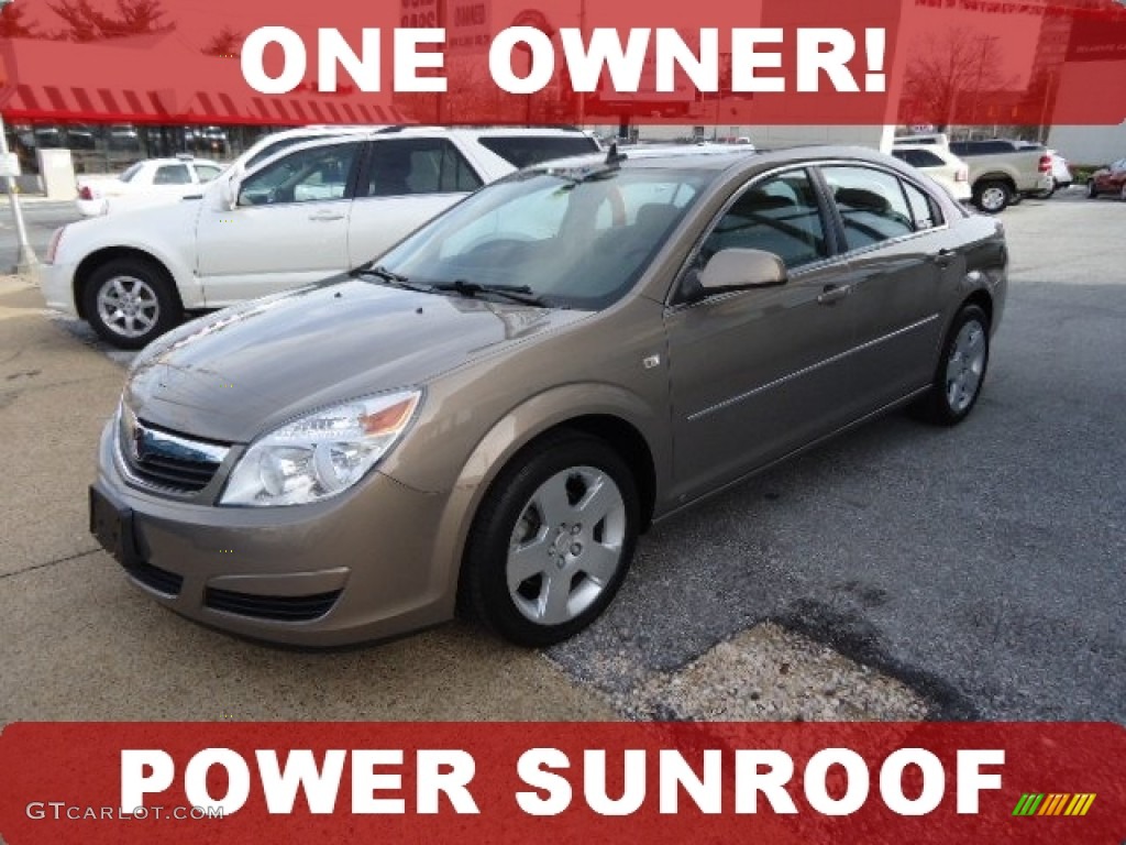 2008 Aura XE - Bronzed Pewter / Tan photo #1