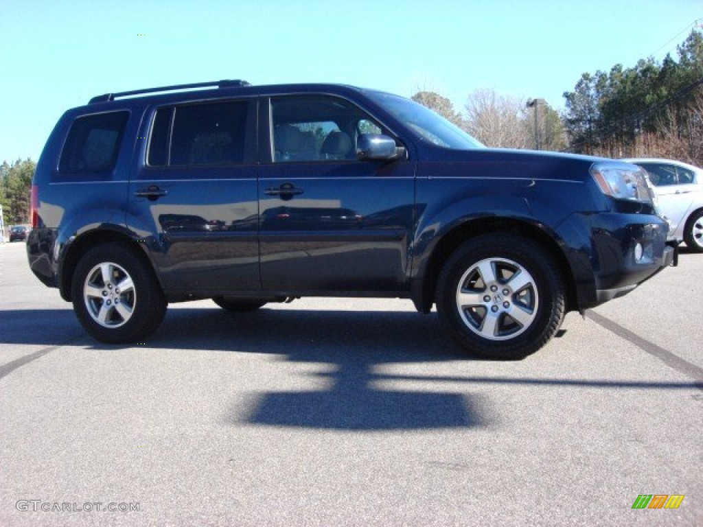 2010 Pilot EX-L 4WD - Bali Blue Pearl / Gray photo #6