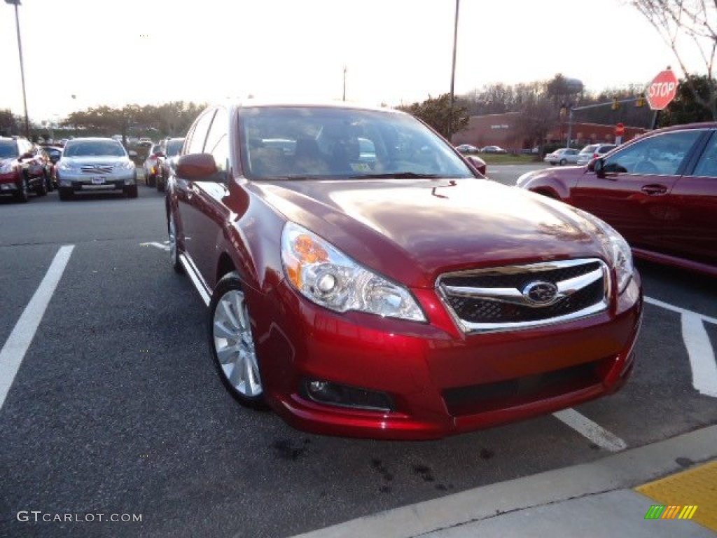 2012 Legacy 2.5i Premium - Venetian Red Pearl / Off Black photo #1