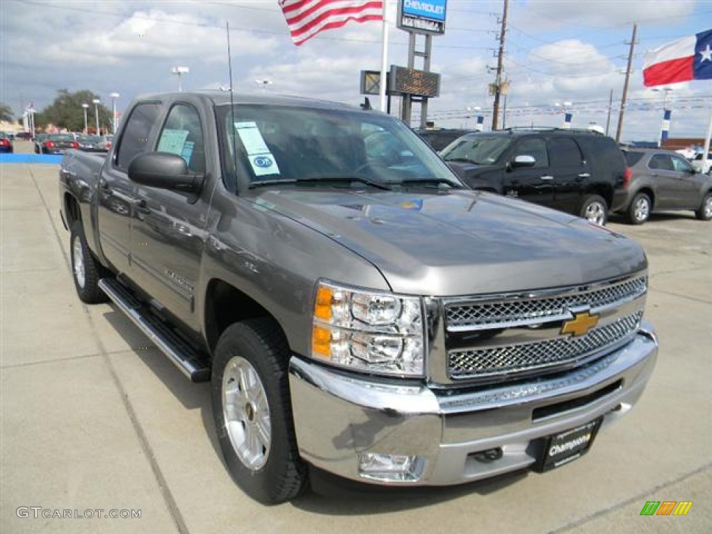 2012 Silverado 1500 LT Crew Cab 4x4 - Graystone Metallic / Ebony photo #3