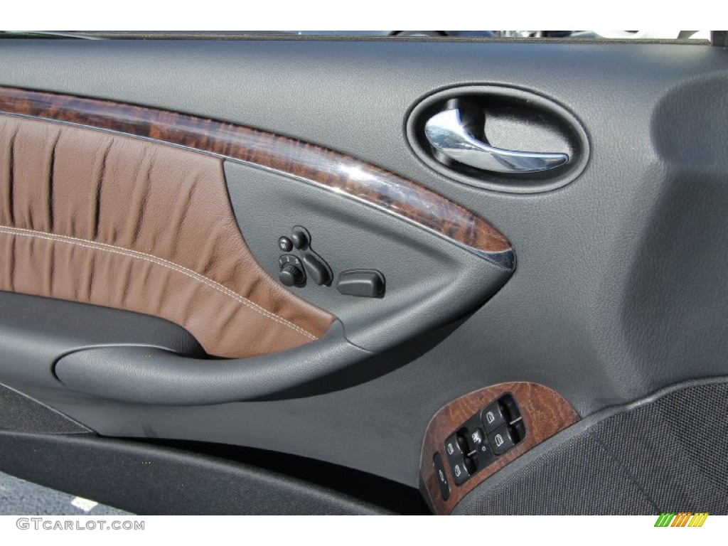 2009 Mercedes-Benz CLK 350 Cabriolet Tobacco Brown Door Panel Photo #60433226