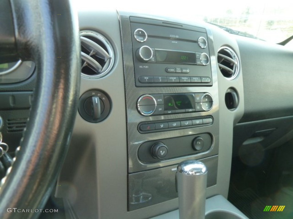 2008 F150 Lariat SuperCab 4x4 - Dark Blue Pearl Metallic / Black photo #13