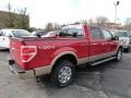 2012 Red Candy Metallic Ford F150 Lariat SuperCrew 4x4  photo #2