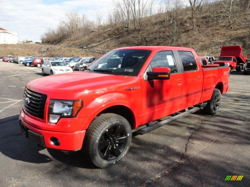 2012 F150 FX4 SuperCrew 4x4 - Race Red / FX Sport Appearance Black/Red photo #5