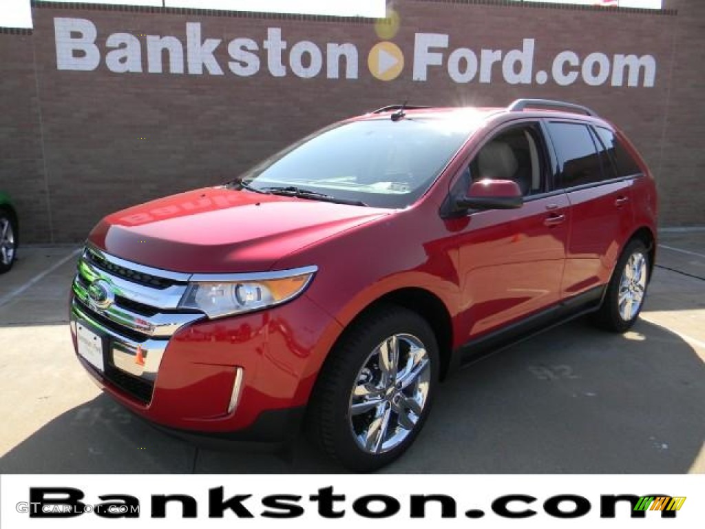 2012 Edge SEL EcoBoost - Red Candy Metallic / Medium Light Stone photo #1