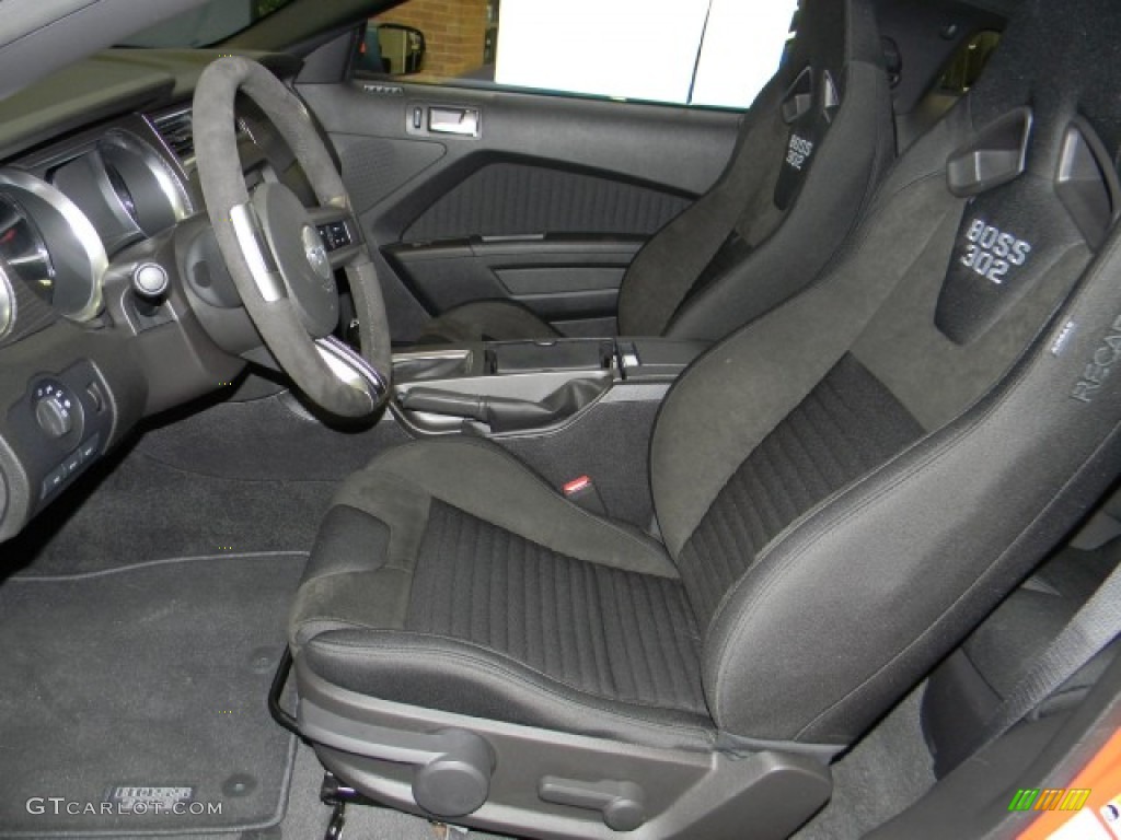 Charcoal Black Recaro Sport Seats Interior 2012 Ford Mustang Boss 302 Photo #60438044