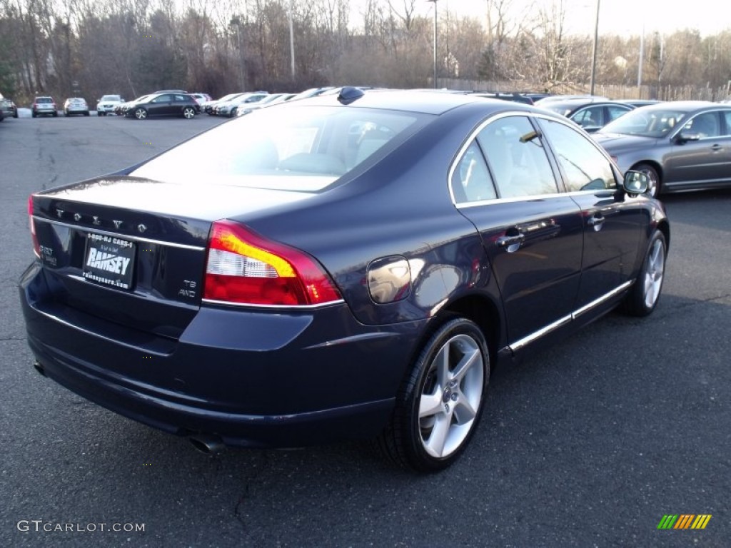 2010 S80 T6 AWD - Caspian Blue Metallic / Sandstone photo #3