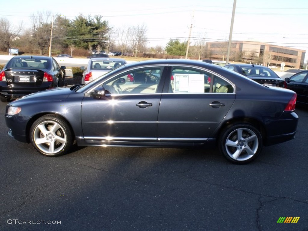 2010 S80 T6 AWD - Caspian Blue Metallic / Sandstone photo #7