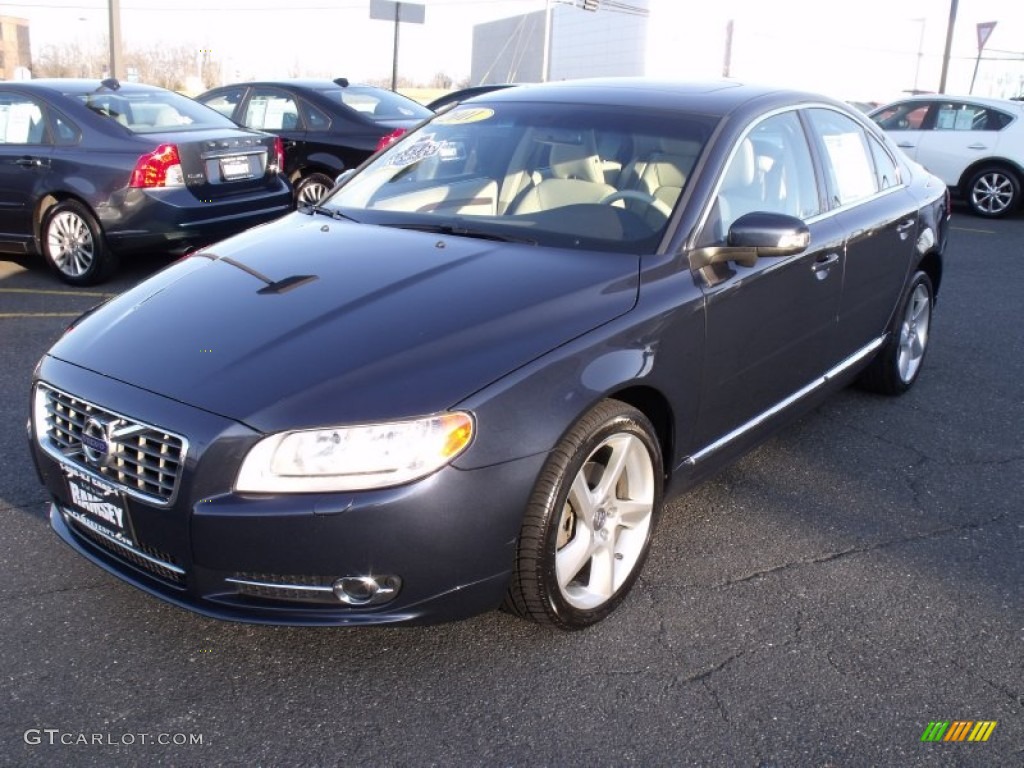 2010 S80 T6 AWD - Caspian Blue Metallic / Sandstone photo #8
