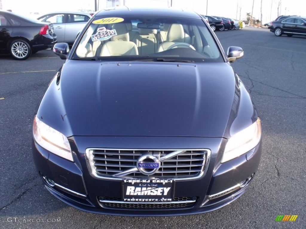 2010 S80 T6 AWD - Caspian Blue Metallic / Sandstone photo #9