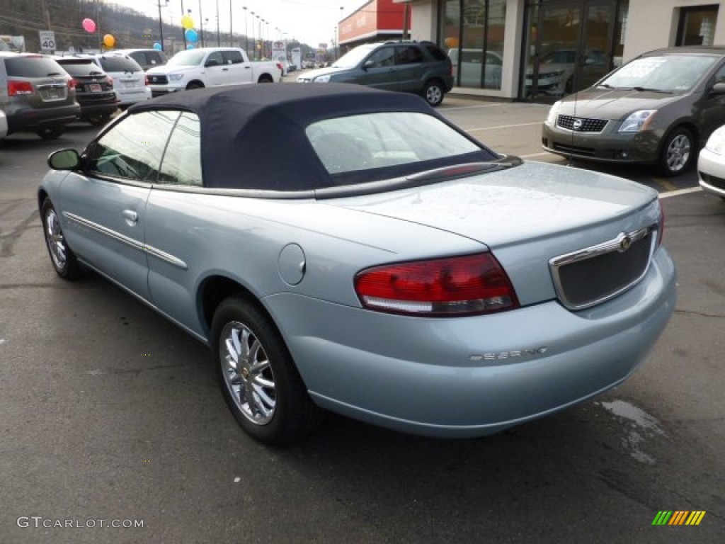 Sterling Blue Satin Glow 2001 Chrysler Sebring Limited Convertible Exterior Photo #60438908