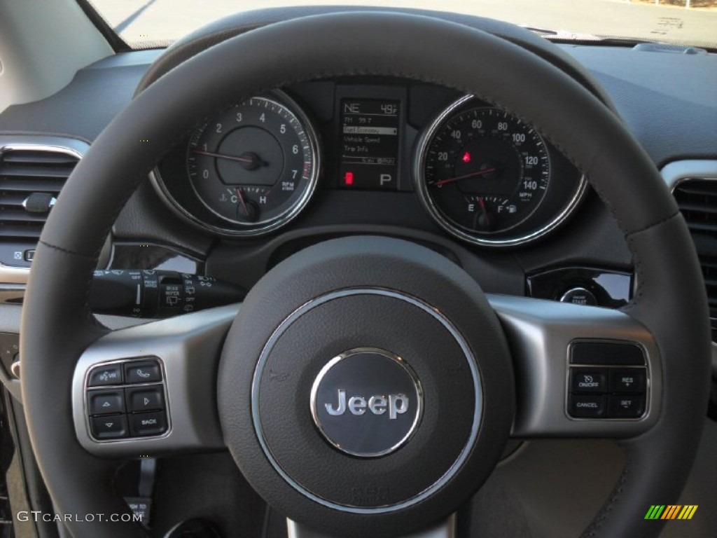 2012 Jeep Grand Cherokee Laredo X Package Dark Graystone/Medium Graystone Steering Wheel Photo #60439046