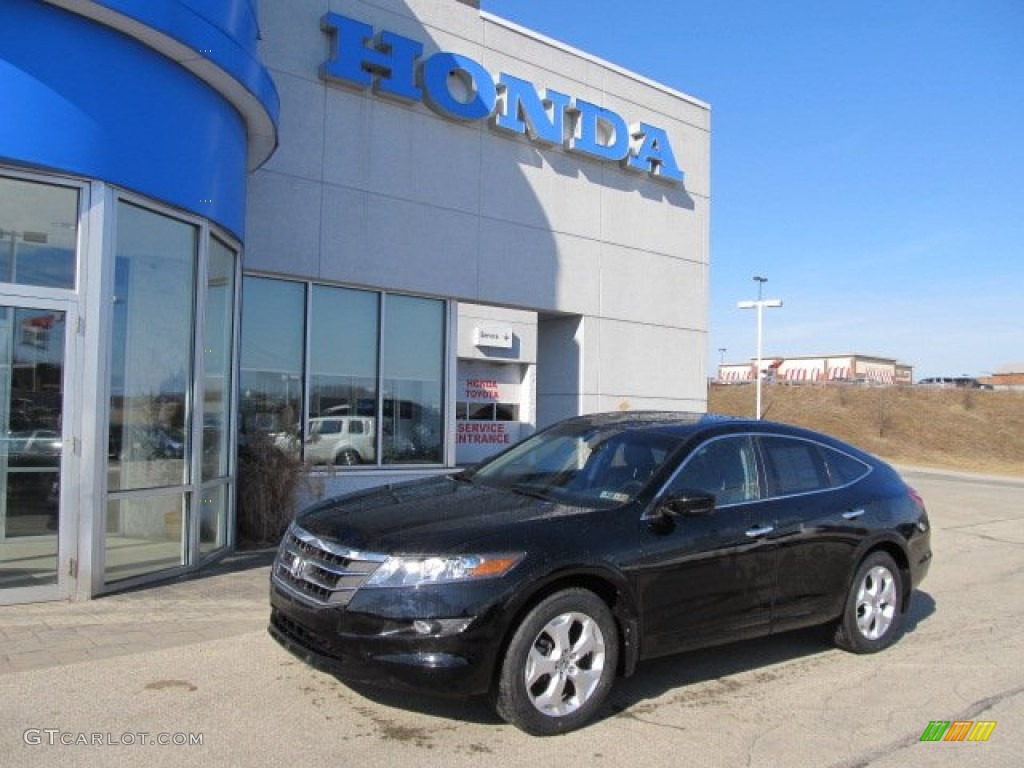 2011 Accord Crosstour EX-L 4WD - Crystal Black Pearl / Black photo #1