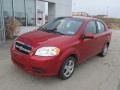 2010 Sport Red Chevrolet Aveo LT Sedan  photo #2