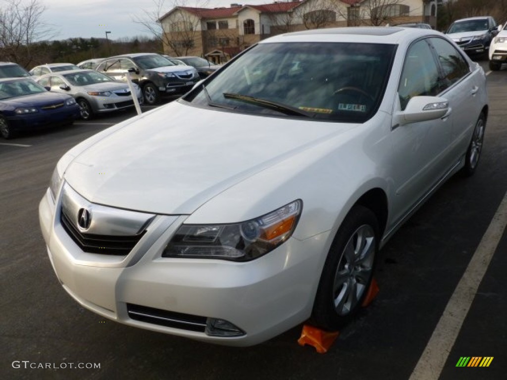 2009 RL 3.7 AWD Sedan - Alberta White Pearl / Ebony photo #1