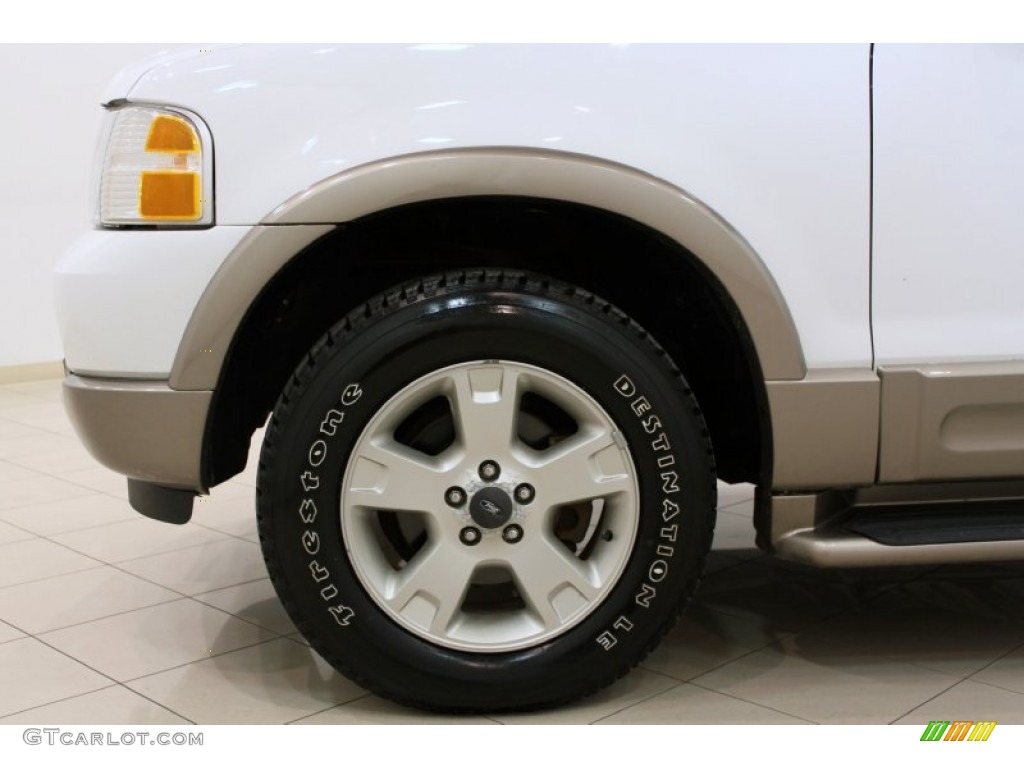 2003 Explorer Eddie Bauer 4x4 - Oxford White / Medium Parchment Beige photo #23