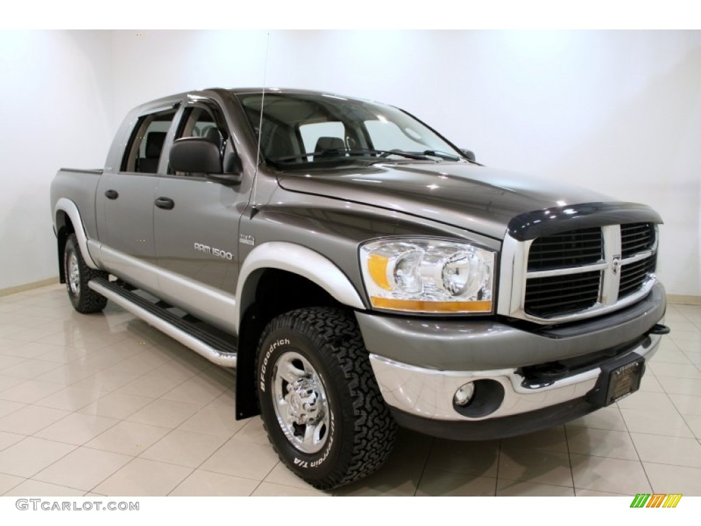 2006 Ram 1500 Laramie Mega Cab 4x4 - Mineral Gray Metallic / Medium Slate Gray photo #1