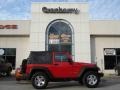 2009 Flame Red Jeep Wrangler Rubicon 4x4  photo #1