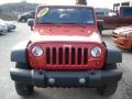 2009 Flame Red Jeep Wrangler Rubicon 4x4  photo #3