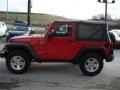 2009 Flame Red Jeep Wrangler Rubicon 4x4  photo #5