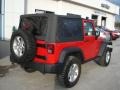 2009 Flame Red Jeep Wrangler Rubicon 4x4  photo #8