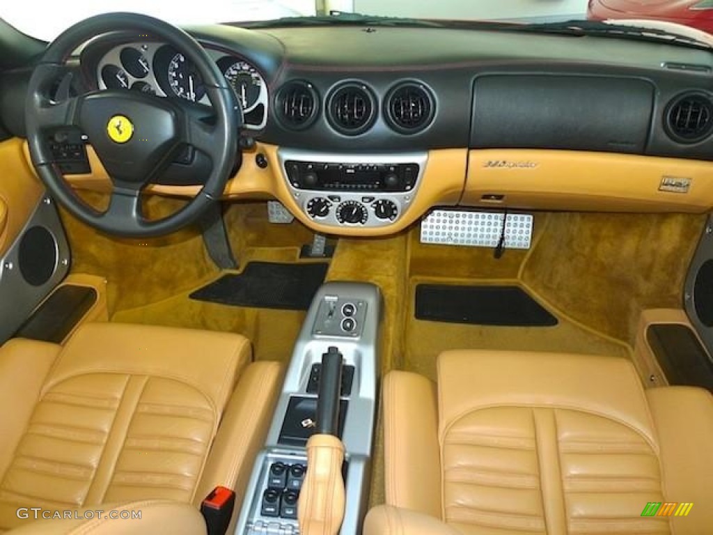 2001 Ferrari 360 Spider F1 Beige Dashboard Photo #60442460