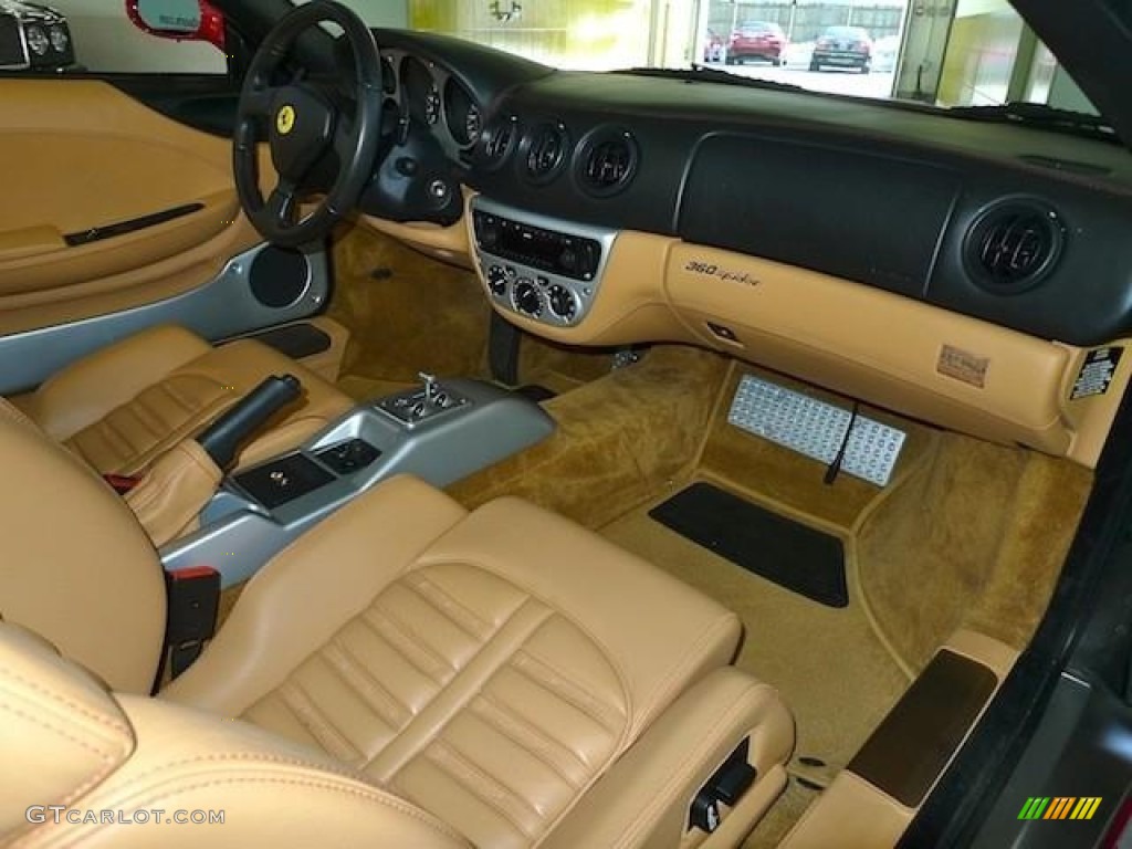 2001 Ferrari 360 Spider F1 Beige Dashboard Photo #60442504
