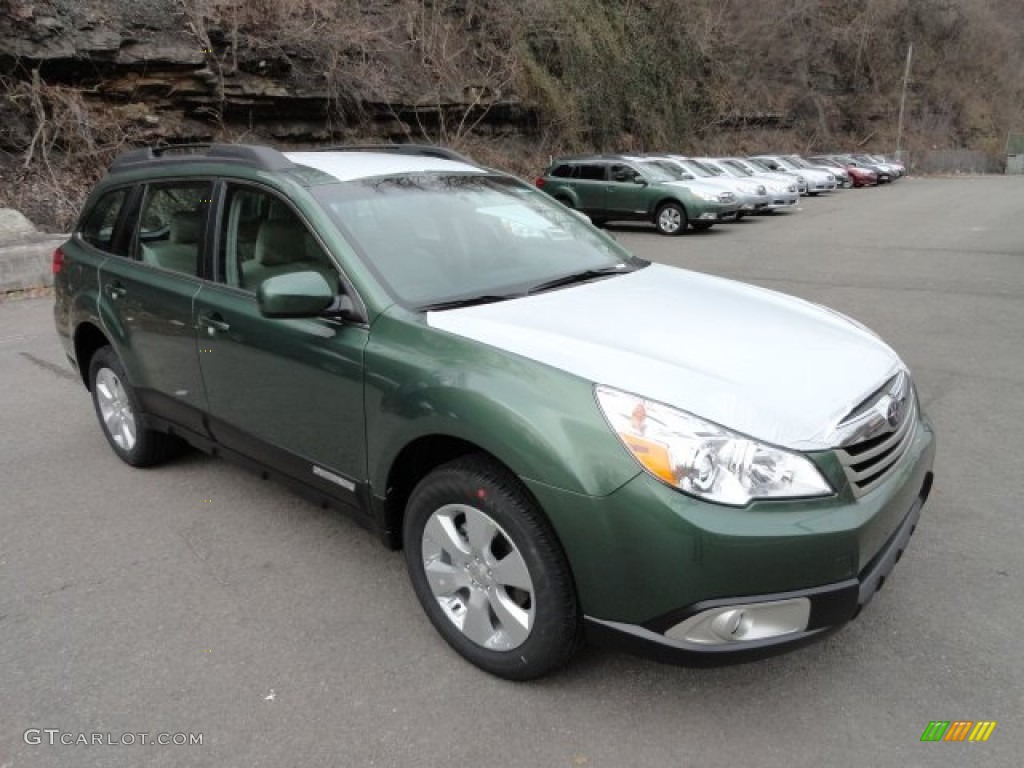 2012 Outback 2.5i - Cypress Green Pearl / Warm Ivory photo #5