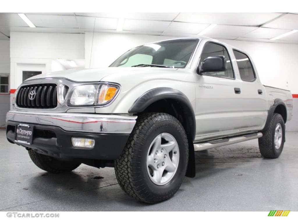 2004 Tacoma V6 TRD Double Cab 4x4 - Lunar Mist Metallic / Charcoal photo #14