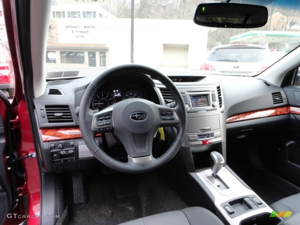 Off Black Interior 2012 Subaru Outback 3.6R Limited Photo #60447775