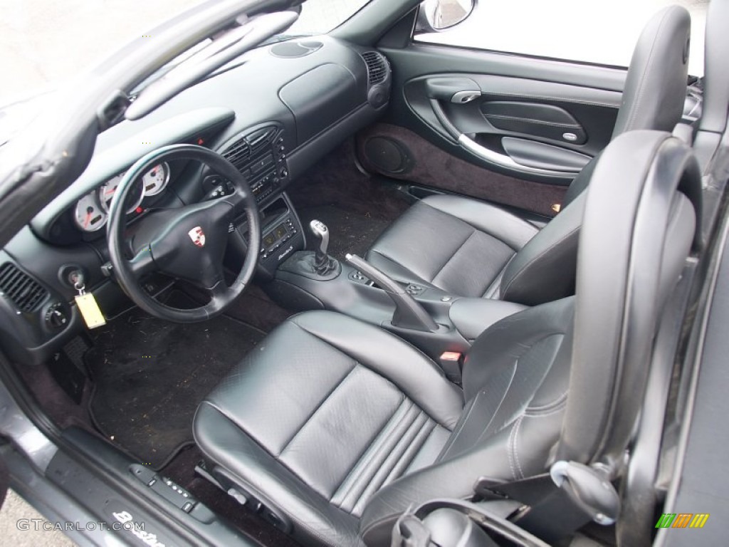 Black Interior 2002 Porsche Boxster S Photo #60448077